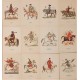 Arme si Cavaleri - Colectie completă de 12 stampe originale