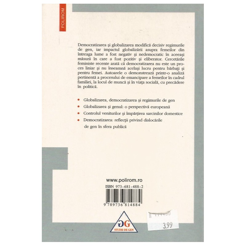 Gen, globalizare si democratizare - Rita Mae Kelly, Jane H. Bayes, Mary E. Hawkesworth, Brigitte Young (editoare)