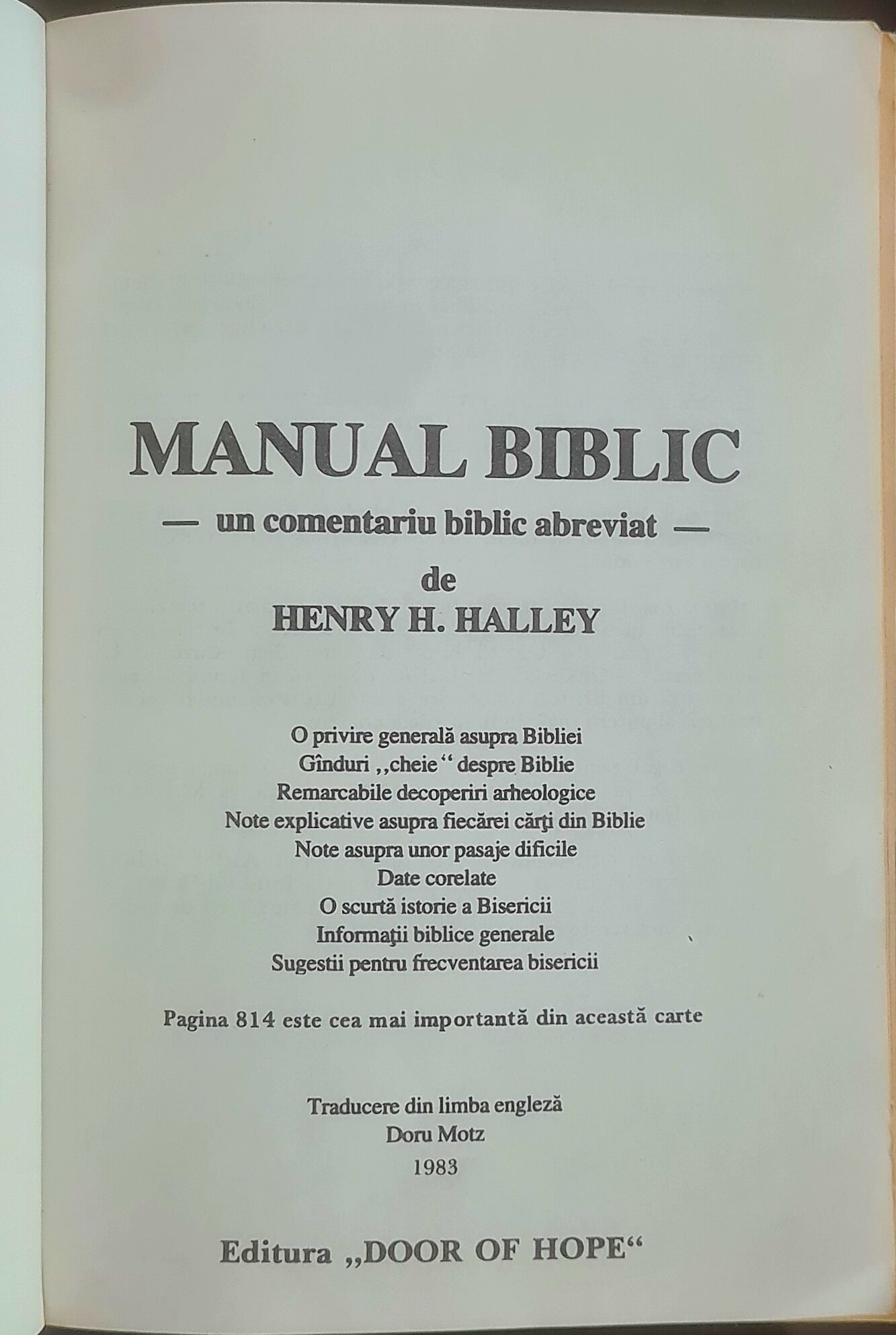 Manual biblic - Henry H. Halley